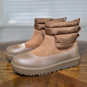 UGG Classic Mini Mod Chukka Boots 3M Chestnut Brown Men's 10 Fur Suede Insulate